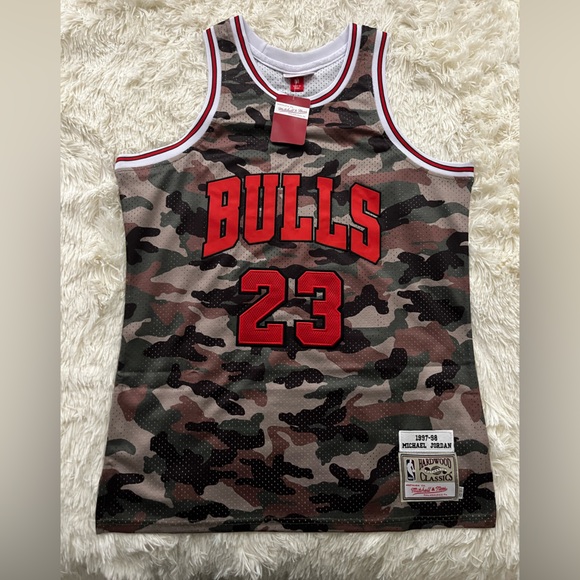 Mitchell & Ness Other - New Rare Camo Men’s Chicago Bulls Basketball Jersey